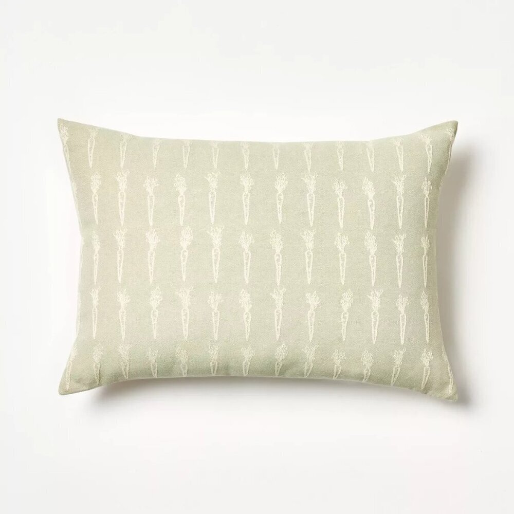 Oversized Woven Carrot Lumbar Pillow – Threshold Studio McGee, Easter Sage Green